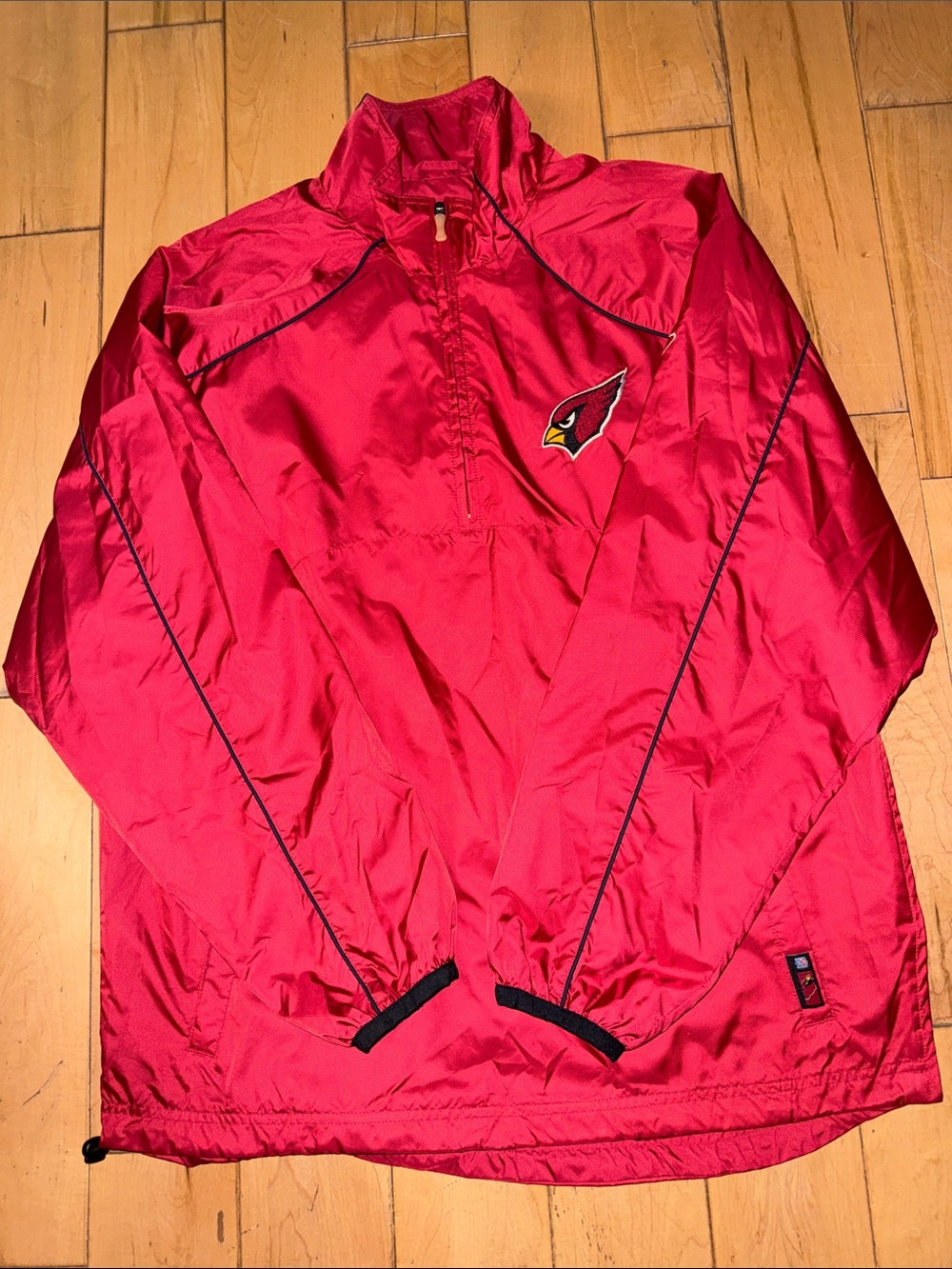 Reebok Red Arizona Cardinals Pullover Windbreaker